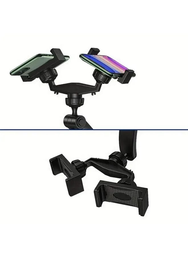 Double Ball Headrest Car Phone Mount Dual Triple Mounting Arm ABS Material - Image 3
